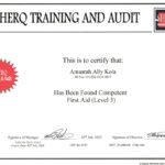 Amaarah Ally Kola - First Aid Level 3